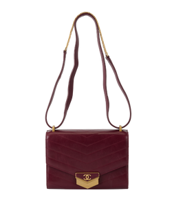 Chevron Medal Envelope Flap, Leather, Burgundy, 26711624 (2018-19), 2*
